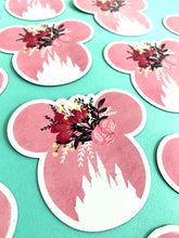 Load image into Gallery viewer, Floral Castle Sticker or Magnet
