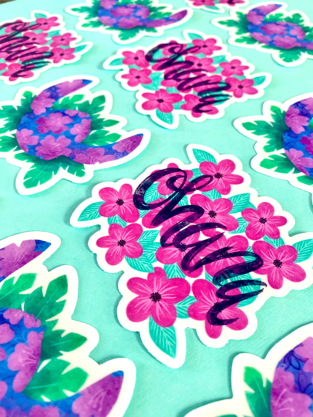 Tropical Floral Sticker Set