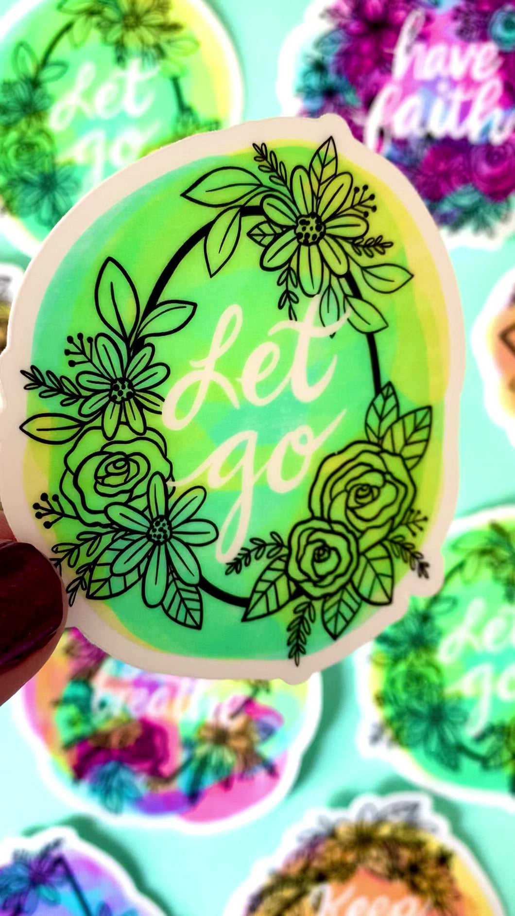 Let Go Sticker