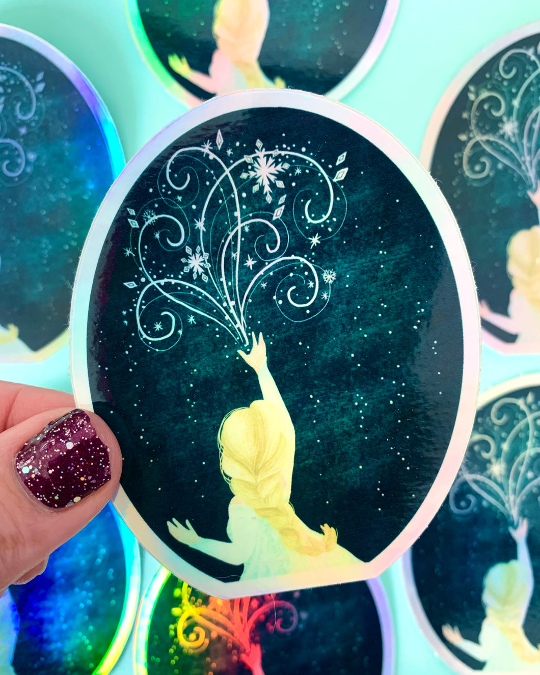 Holographic Ice Queen Sticker