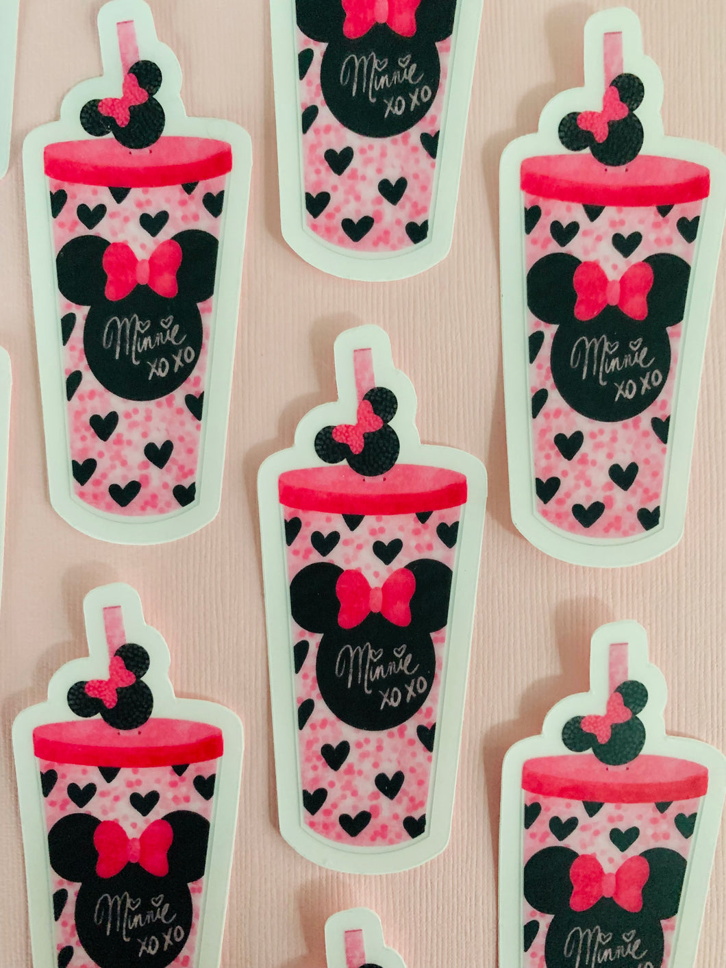 Pink Mouse Tumbler Sticker