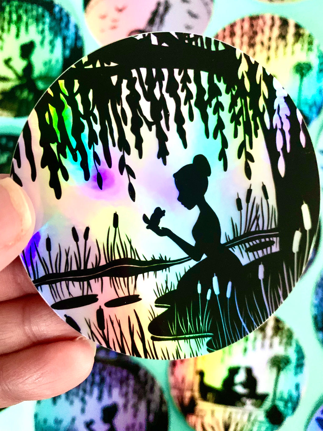 Holographic Silhouette Stickers