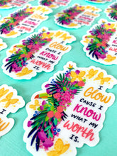 Load image into Gallery viewer, “I Glow” Tropical Sticker
