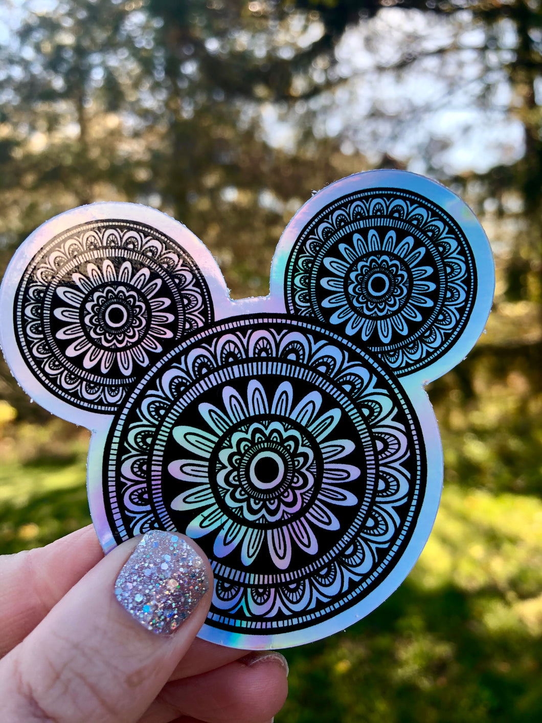 Mandala Holographic Sticker